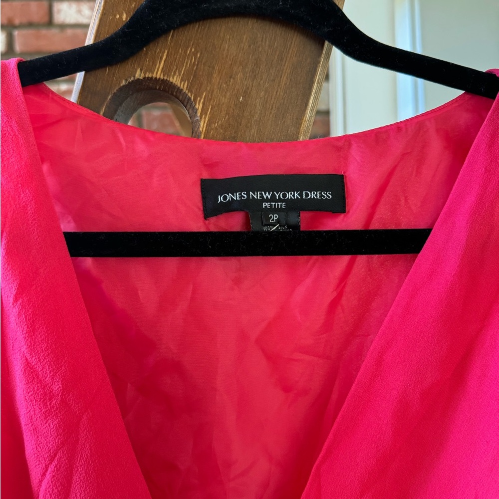 Pink Midi Wrap Dress